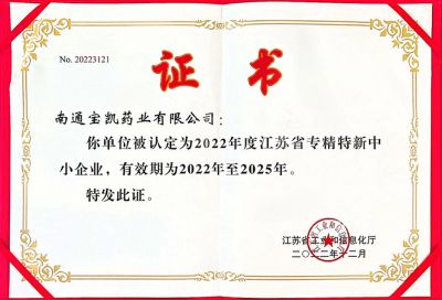 江苏省专精特新中小企业